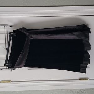 NWT NY Collection Satin-Trimmed Velvet Skirt from Macy's
